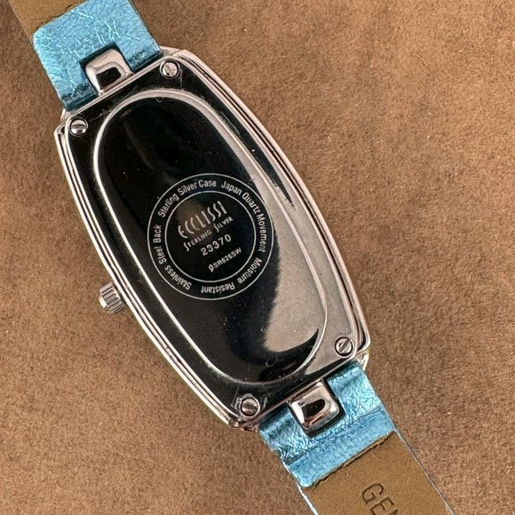 Vintage Electric Blue Sterling Silver Ecclissi Watch - Picture 6 of 8